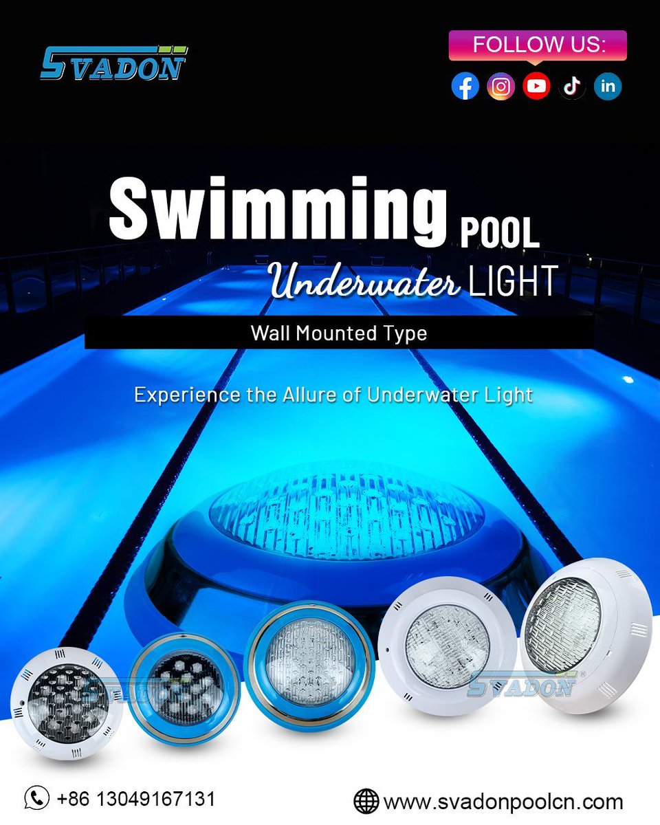 JoeyLeu64188999's tweet image. Svadon Pool Underwater Light
    The light is suitable for underwater use and has IP68 waterproof function, the color of the light can be selected in single color/RGB color. light up the dark night, increase the atmosphere of the swimming pool. 

#underwaterlight #poolledlight