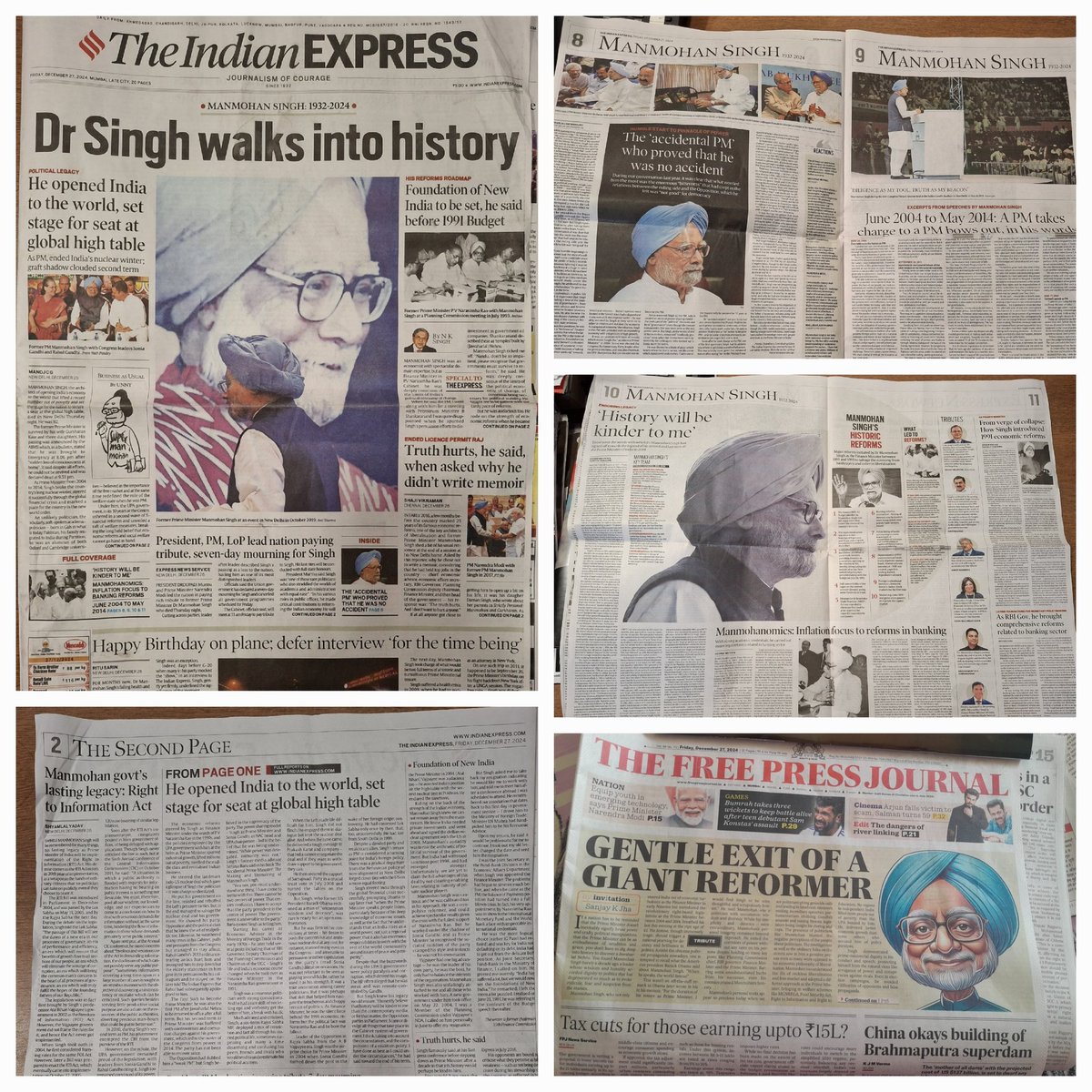 SnigdhaHasan's tweet photo. 10 years ago, when India’s political discourse slid into the murky crevices of WhatsApp and crass memes, this gentle giant bore its most unkind brunt. Today, the discourse has had to raise itself to meet his gravitas. And like his astounding CV, the front page is just not enough https://t.co/VYv1p5CvKD