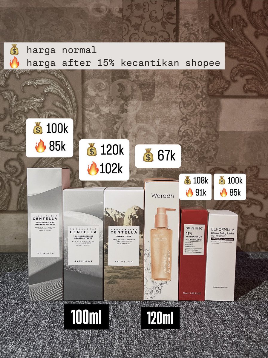 cuwtes's tweet photo. 🔥 WTS SKINCARE MAKEUP NEW 🔥

• incl adm + packing aman
• harga lebih murah dari store dan 100% ori
📍Lampung

t. skin1004 pink flash saff &amp; co npure true to skin loreal dalba somethinc rose all day azarine ss sea makeup elformula skintific tws underprice

#zonauang #zonaba https://t.co/S4C8S4BXRe