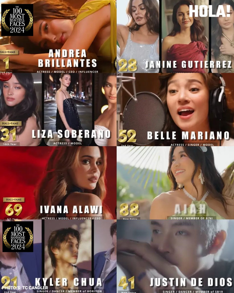 LOOK: Andrea Brillantes, tinalo ang 99 na magagandang kababaihan matapos manguna sa listahan ng '100 Most Beautiful Faces' ngayong 2024 ng TC Candler.