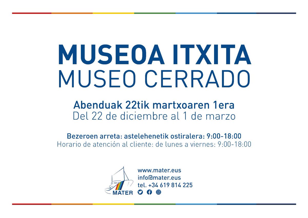 Mila esker urte zirraragarri honetan gurekin egoteagatik!
Martxoan inoiz baino indar eta konpromiso handiagoarekin itzuliko gara.

¡Gracias por estar con nosotros en este emocionante año!
En marzo volveremos con más fuerza y compromiso que nunca.