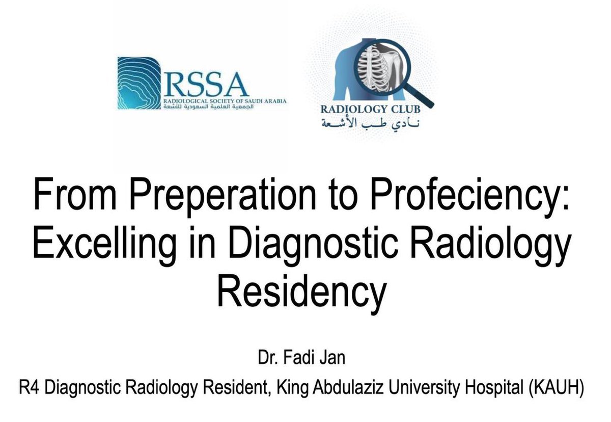 FadiMjan's tweet photo. 🌟 A Heartfelt Thank You! 🌟

I want to extend my sincere gratitude to @rssafeed and @radiology_club_  for the opportunity to present "From Preparation to Proficiency: Excelling in Diagnostic Radiology Residency." https://t.co/8O3LzBZcSw