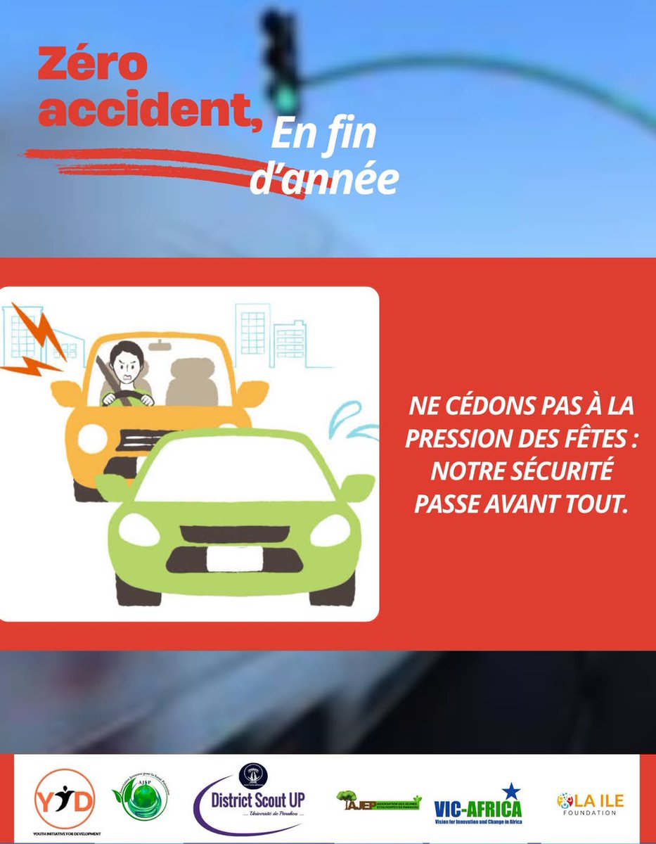 YouthInitiativ6's tweet photo. 🚨Quelques gestes simples peuvent sauver des vies 🚨
8️⃣ Ne cédons pas à la pression des fêtes : notre sécurité passe avant tout.
#PRUDENCESURLESROUTES #sécuritéroutière #responsabilitéroutière #YID #YouID https://t.co/x6w1chNjUH