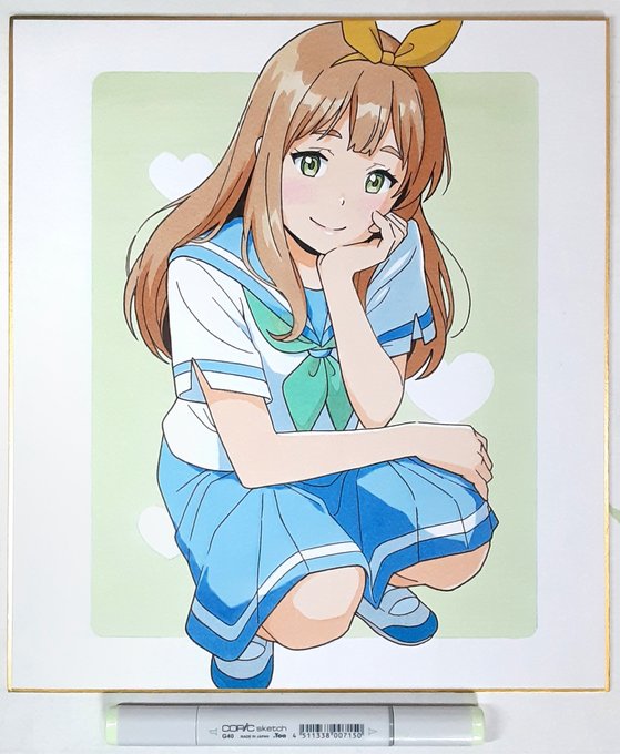 冬コミC105 で売ります
#響けユーフォニアム #色紙 #コピック 