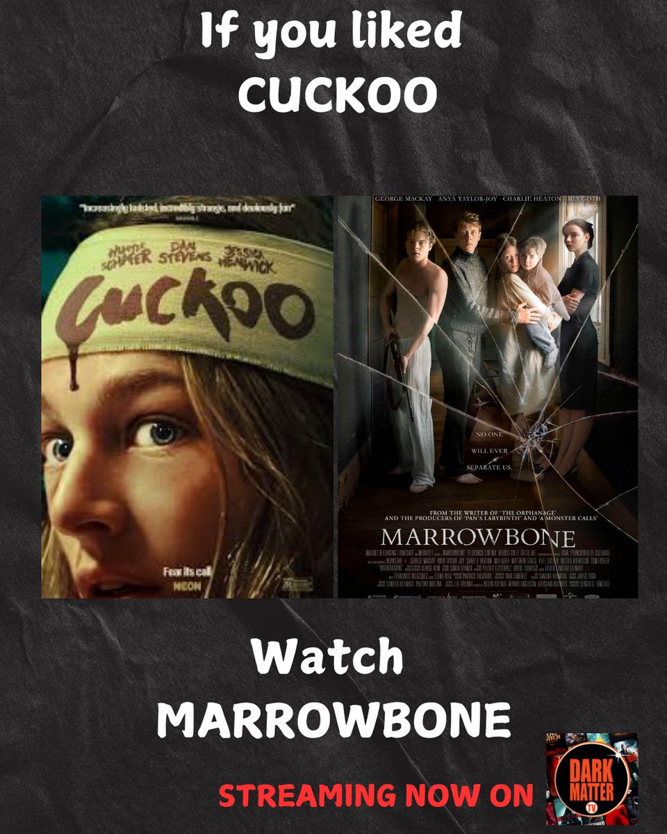 If you liked Cuckoo, check out Marrowbone!
#darkstuffmatters #darkmattertv