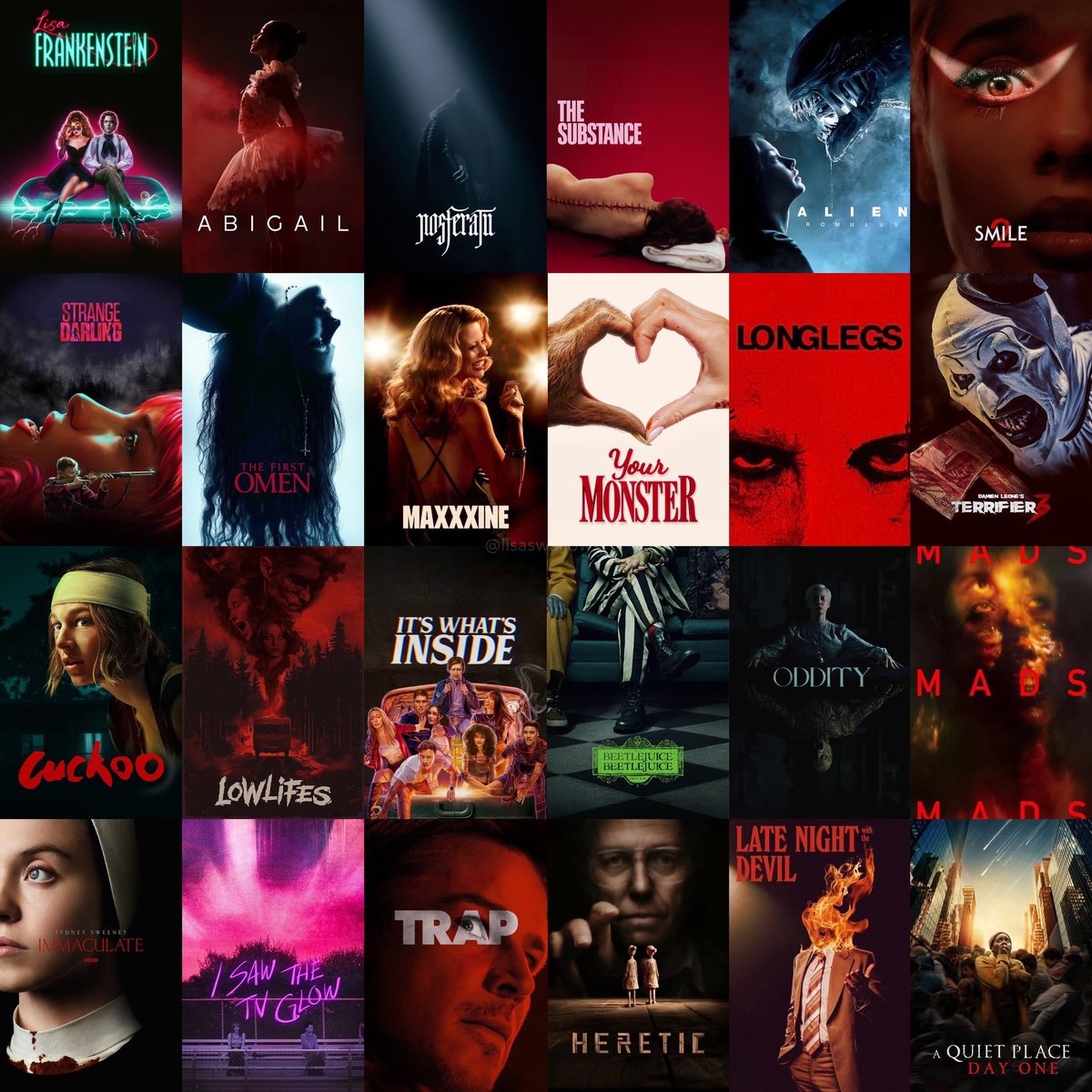 FilmUpdates's tweet photo. Name your favorite horror film from 2024. https://t.co/V7IkzHSWmc