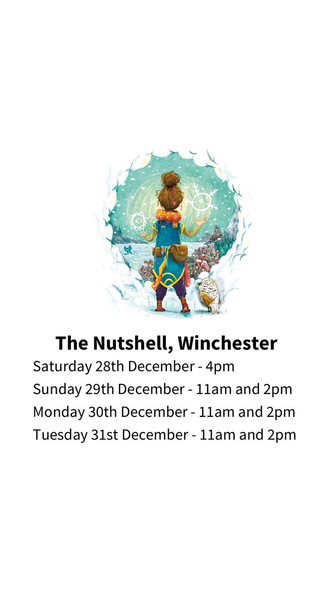 We are back in Winchester today! Unfortunately our performance scheduled at 1pm has been cancelled due to cast illness but the other shows are going ahead as planned. Link to tickets below ⬇️ 

ticketsource.co.uk/the-nutshell-a… -