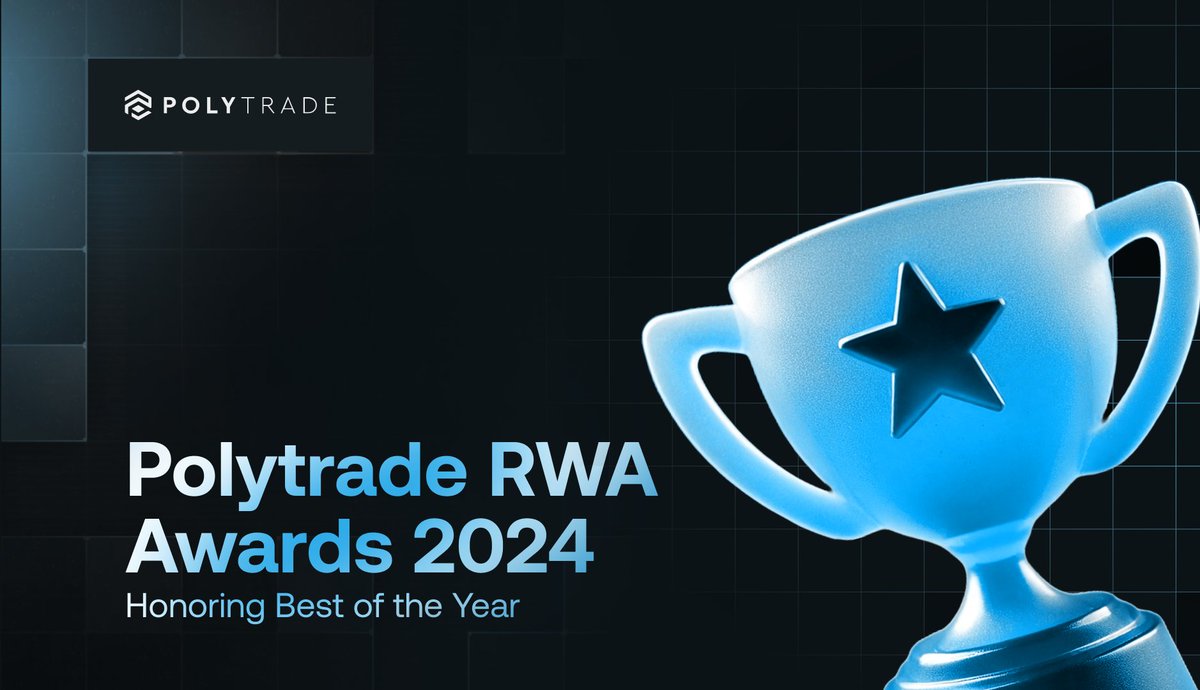 Polytrade_app's tweet photo. Announcing the Year-End #RWA Awards by Polytrade 🏆

Time to celebrate the best in RWAs.

Join us as we spotlight the standout protocols of the year. 

We will be doing a series of polls for the next few days. Make your favorite RWA project win.

Here’s how you can participate and win 100 RAGMI:  

1️⃣ Cast your vote
2️⃣ Retweet the poll
3️⃣ Share your wallet address
4⃣Tag 2 friends who love RWAs as much as you do

You can participate in more than one poll 😉