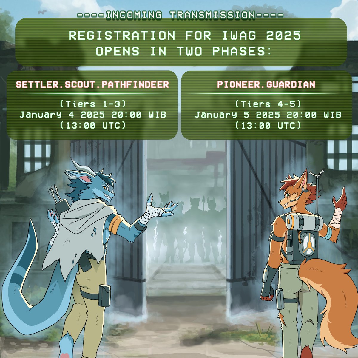 IWAG REGISTRATION] Registration commencement for IWAG 2025 will be split to  two sessions: Tier 1-3 badges opens at January 4, 2025 20:00 UTC+7, while  our Tier 1-4 badges open at Jan 5, 20:00 UTC+7.