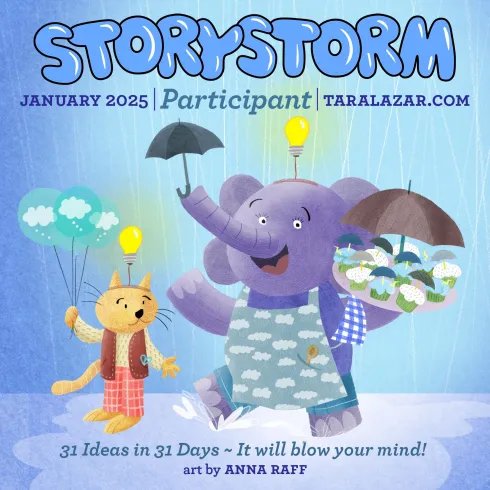 LAduskevich's tweet image. Been looking forward to this all year! #storystorm #kidlit