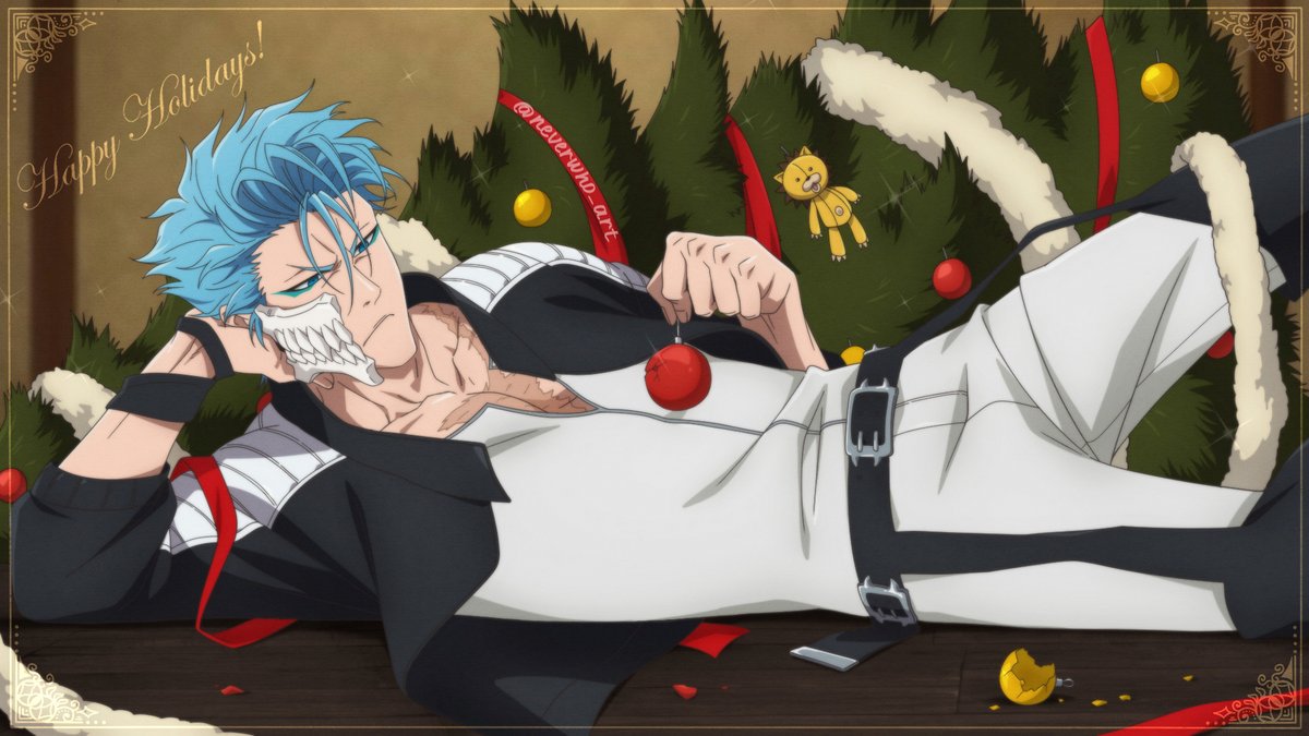 New art!
Happy Holidays to you guys! 💜🎄
Keep a close eye out for naughty kitties these days!

#BLEACH千年血戦篇 #BLEACH_anime #GRIMMJOW