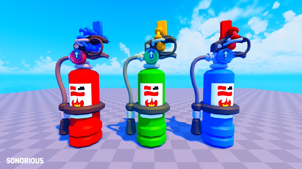 Sonorious3D's tweet photo. Some fire extinguisher modelling work for the day!🧯

#RobloxDev #Roblox #RobloxCommissions
@robloxdevrel https://t.co/qhiB3GO9Ch