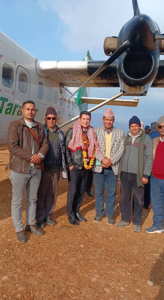 hello_CAANepal's tweet photo. Twin-engine Aircraft का लागि डिजाइन गरिएको अछाम जिल्ला स्थित कमलबजार विमानस्थलमा आज मिति २०८१ पौष १३ गते ´Twin Otter DHC-6´ विमानबाट सफल परीक्षण उडान सम्पन्न भएको छ । सम्बद्ध सम्पूर्णमा आभार प्रकट गर्दछौं । https://t.co/6GhdZ0mfCu