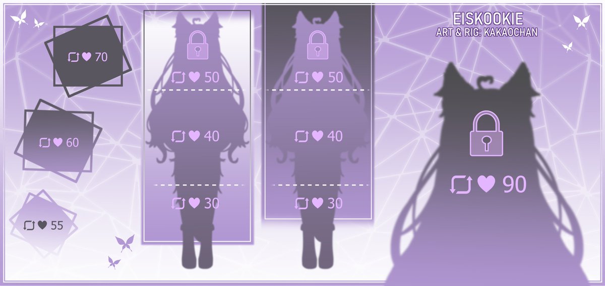 So nur noch eine Woche bis zum Debut und ihr habt bis dahin die Chance es jetzt schon aufzudecken!💜

Danke nochmal an <a href="/KakaoChanx/">KakaoChan︱Re-Debut Soon!</a> für die Mega gute Arbeit :3 💜

Ich freu mich schon sooo QwQ 💜
#Vtuber #GERVtuber #modelreveal #debut #VtuberDebut