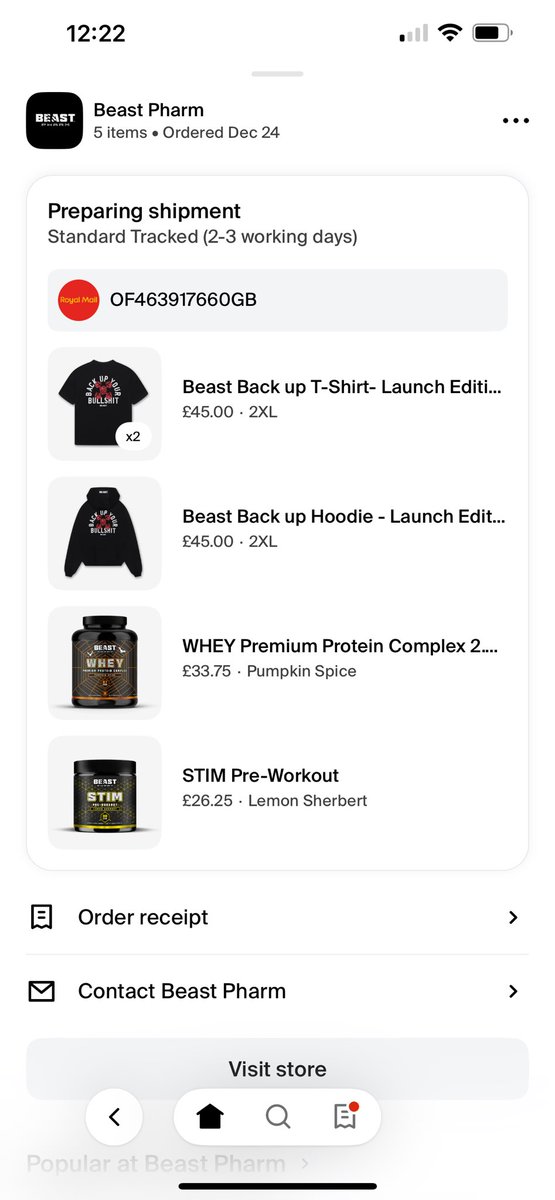 GorillaManFitn1's tweet image. Looking forward to my latest BEAST PHARM order and don’t forget code GORILLA for discounts on your purchases 💪🧪 #beastpharm #teambeast #codegorilla #expecteddelivery