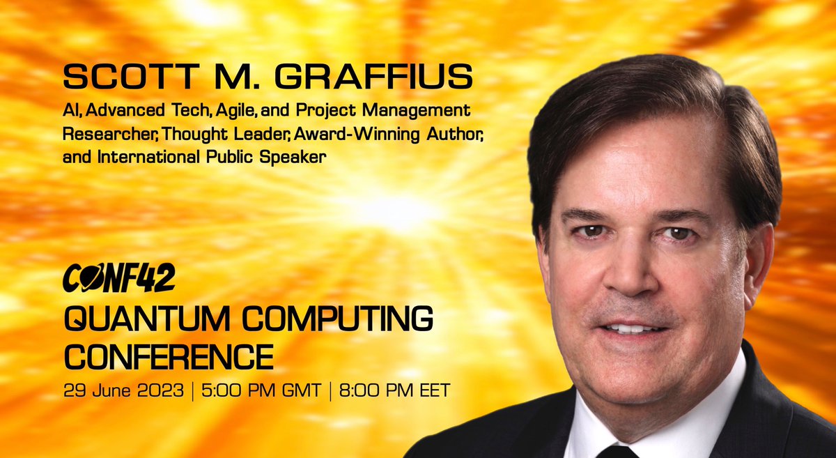 ScottGraffius's tweet photo. Honored to speak on AI, agile, and more. 91 talks to date—including the #QuantumComputing Conference
Book me » https://t.co/13oyaS9FxM
#AI #AGI #Tech #AINews #AISpeaker #TechSpeaker #Speaker #PublicSpeaker #KeynoteSpeaker #Keynoter #InternationalSpeaker #Agile #ProjectMgmt https://t.co/vhkjzP1wph