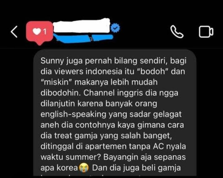llynaissance's tweet photo. @starfess Dan orang KOREA buat konten² yg ada INDONESIANYA intinya yg video reaction artis INDONESIA lah, budaya INDONESIA lah ini itu, mereka cumaa cari pasar doangg, makanya kata gua lu stop nontonin konten² ga mutu kek gituu cuma Video reaction artis Indonesia kek apaan bgt. https://t.co/5fp9PNOf5d
