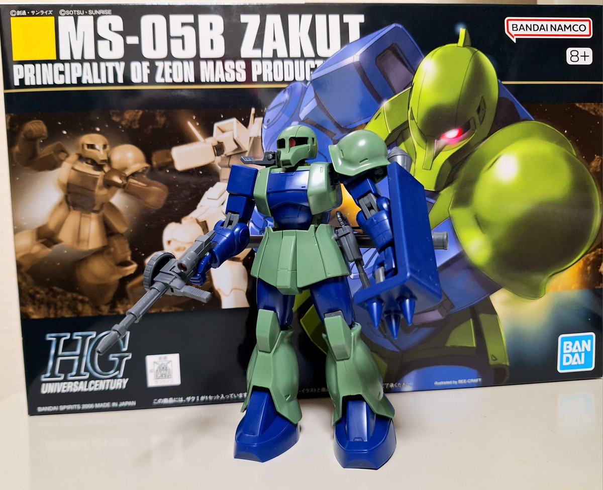 shoe_1968's tweet photo. HGUC MS-05B ザクⅠ 完成しました。
今年最後のガンプラ制作です。
#ガンプラ #HGUC #ガンダム #MS05B #ザクⅠ #旧ザク https://t.co/iv2ZUQPHYT
