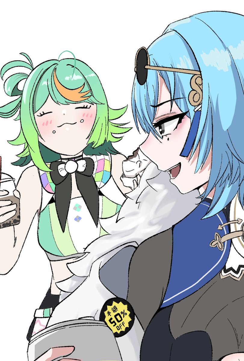 negimonchi's tweet image. #ぷぷぷぎゃらり #め絵ちゃんあげる  #あおぎり高校美術部

めーぽぷペアが1番好き