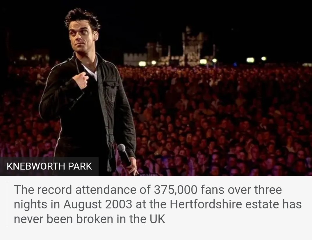 Robbie Williams did that in a time when social media was in the oven. The man is a living legend you like it or not.