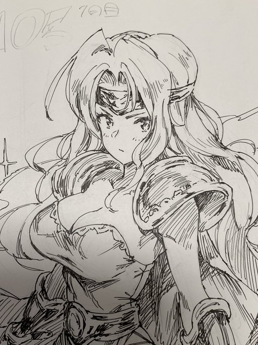 ペーパー絵描いてる 