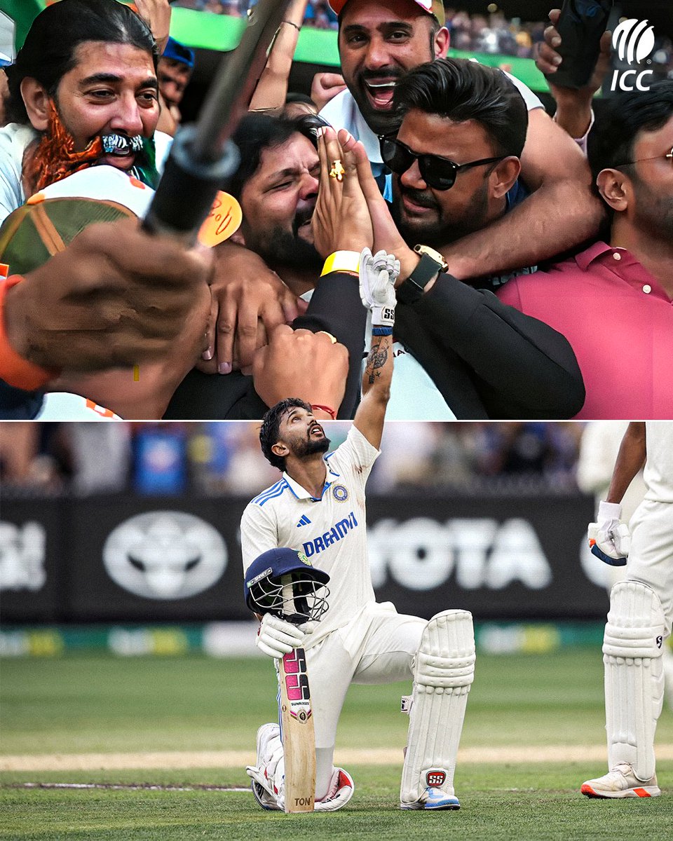 ICC's tweet photo. What it means to Nitish Kumar Reddy and his family 🥹

📝 #AUSvIND: https://t.co/YYbhcFNXcB

#WTC25 https://t.co/lWqauw5BA7