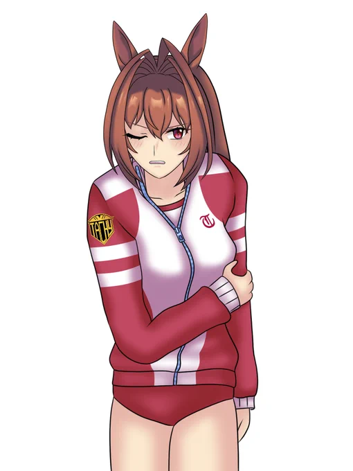 髪を下しているダイワスカーレット(ティアラ・髪飾りOFF)#ウマ娘 #ダイワスカーレット 