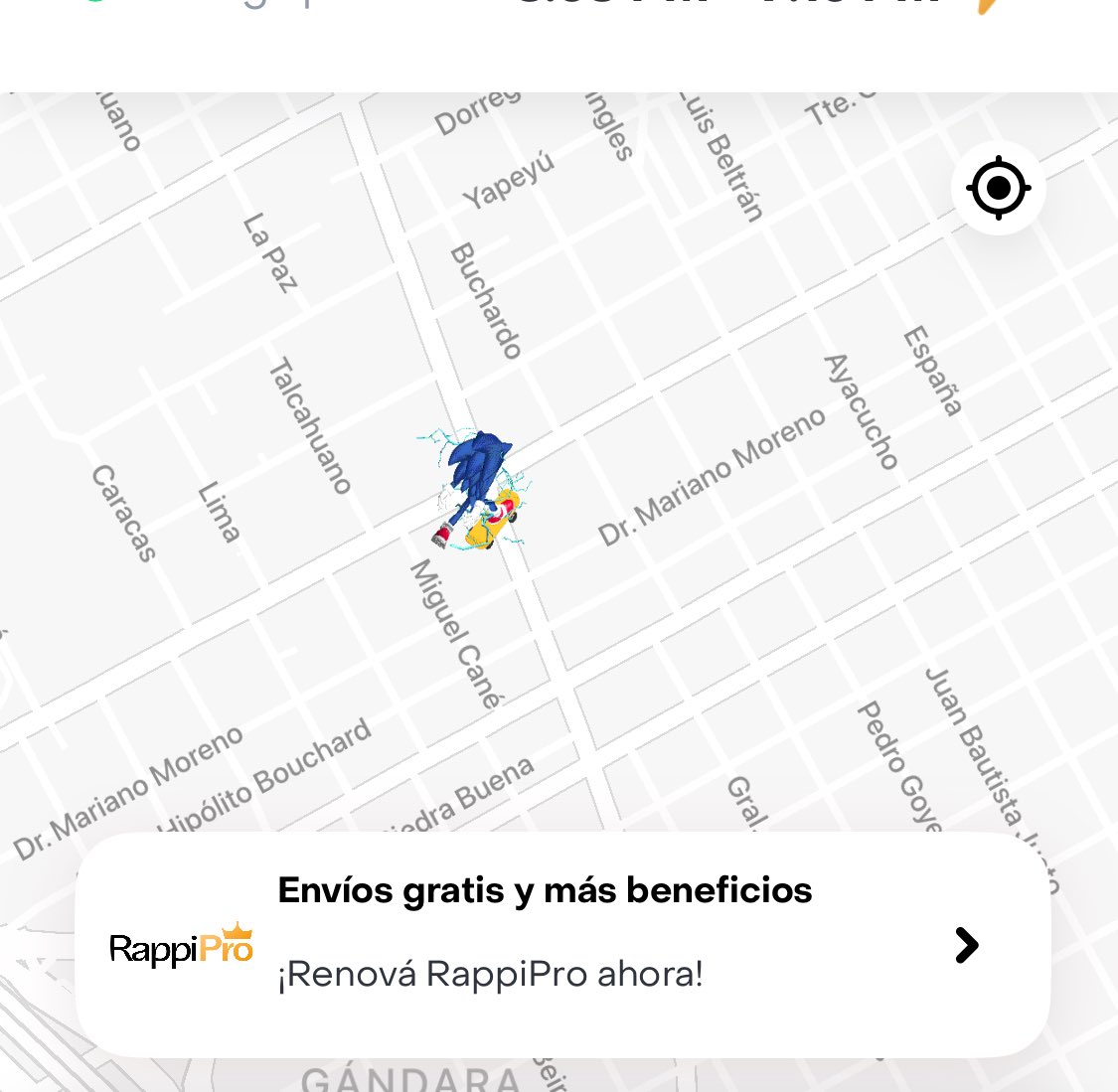 phxntomlord's tweet photo. me paso anoche mi rappi era sonic https://t.co/vGIwP136ik