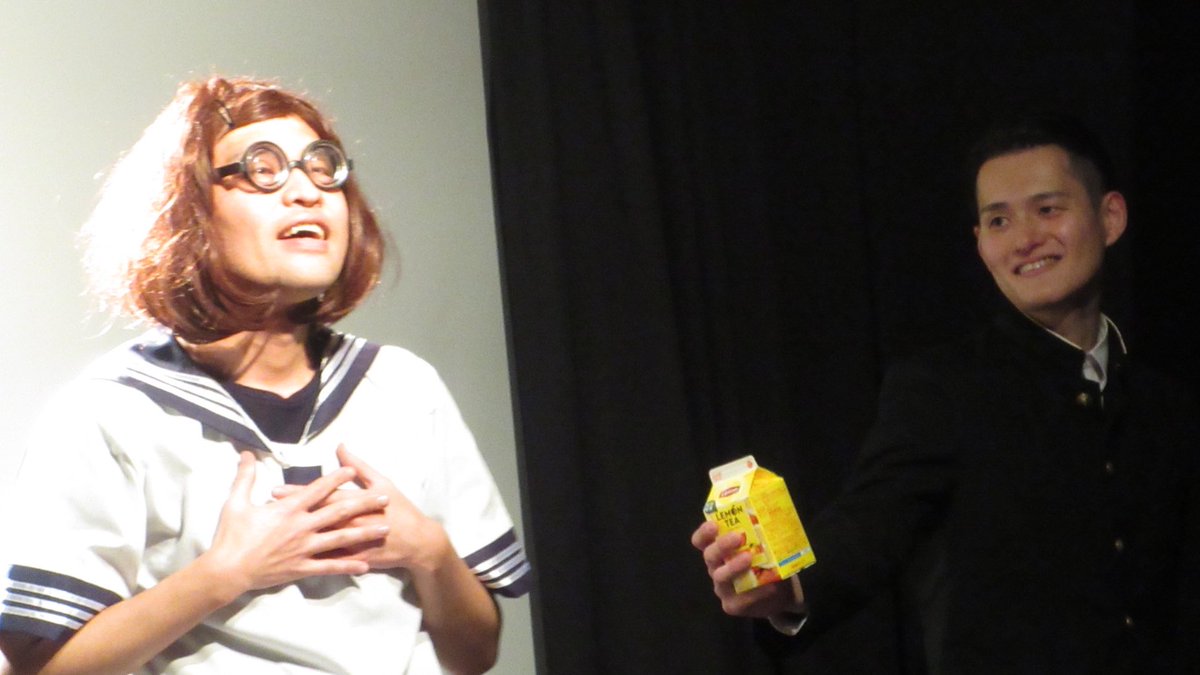 inaleaf_gaga's tweet photo. CC.STATIONさんの合同演劇『28』。時を超えた長編SFラブストーリーでした。CCの看板役者宮本さん不在の中、主役の九条ジョーさん ハイパーペロちゃんと恋敵役の4000年に一度咲く金指さんがとても素晴らしかったです！再会した時の2人を演じたモダンタイムスさんも良かった！
#CCSTATION https://t.co/1j4LsBXspA