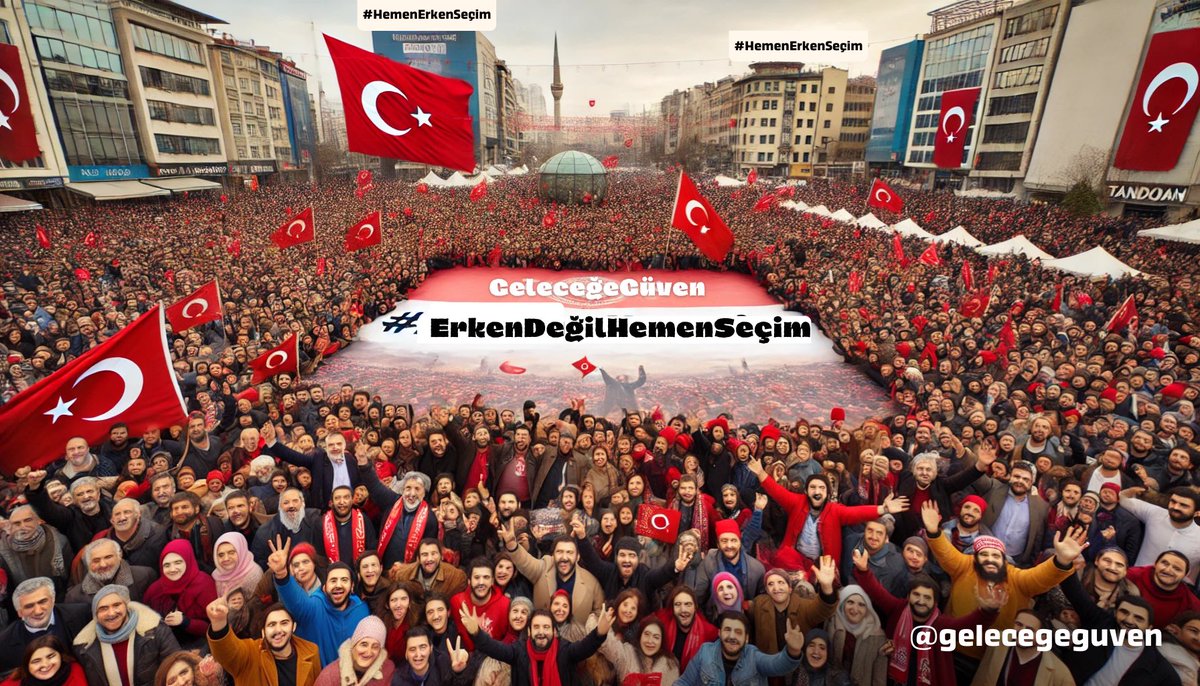 Emeğiyle geçinen herkes mutsuz! Çünkü bu sistem adaletsiz. 
📣
#ErkenDeğilHemenSeçim İstiyoruz
<a href="/eczozgurozel/">Özgür Özel</a> <a href="/MDervisogluTR/">Müsavat Dervişoğlu</a> 
<a href="/umitozdag/">Ümit Özdağ</a> <a href="/herkesicinCHP/">CHP 🇹🇷</a>