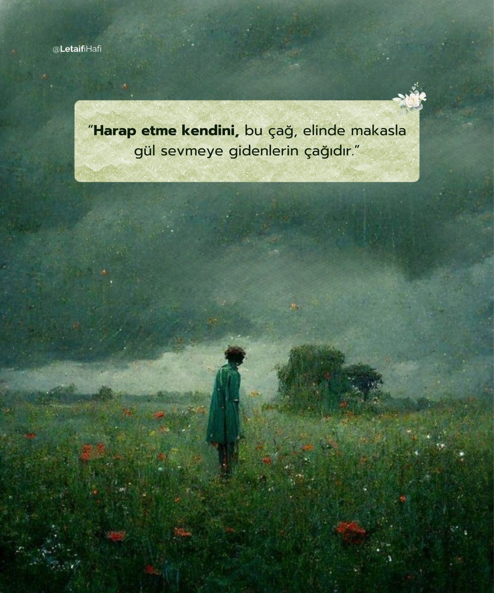 LetaifiHafi's tweet photo. Yaralarını Allah ile iyileştirdiğin gün iyi olacaksın..🍃 https://t.co/Axg87YqfKd