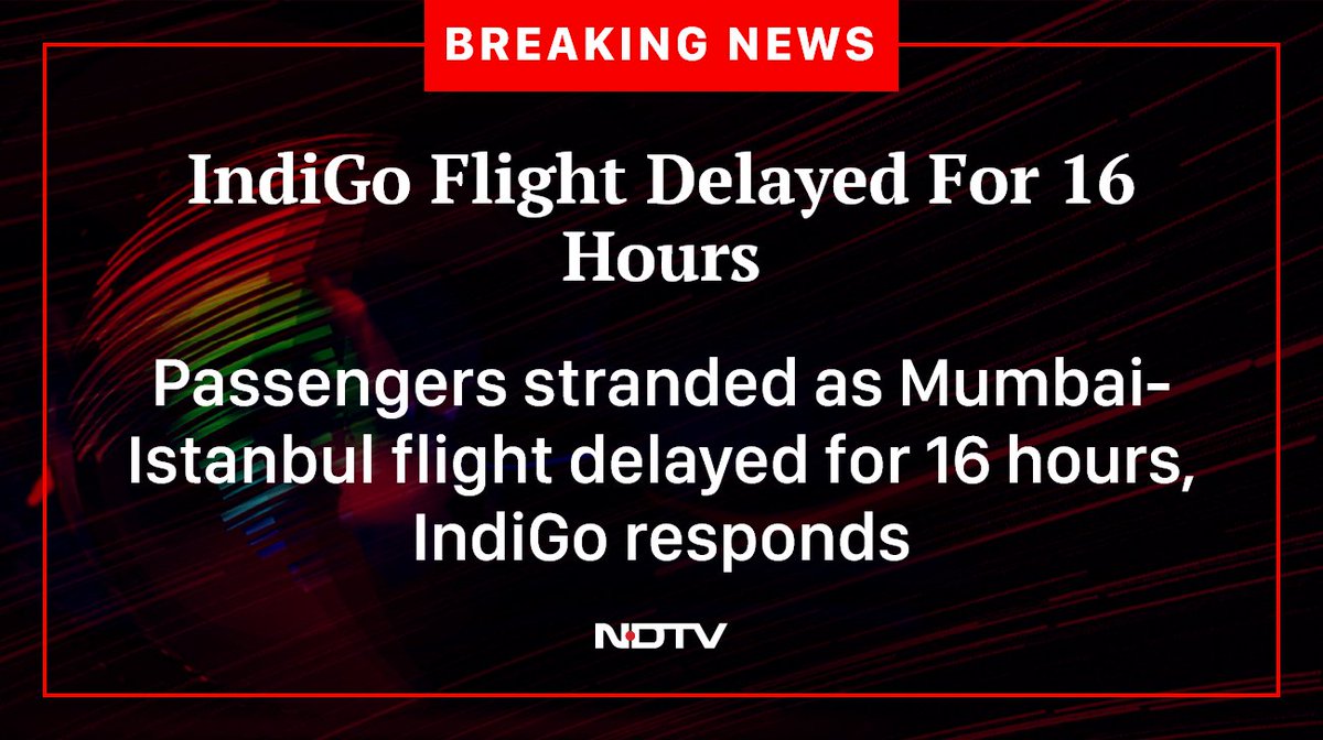 ndtv's tweet image. #IndiGo #FlightDelay