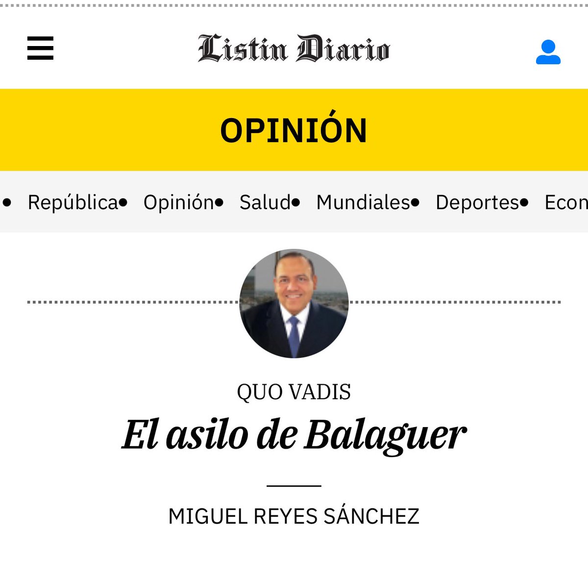 R_Rojas_Leon's tweet image. “El asilo de Balaguer”, es el artículo de hoy del historiador Miguel Reyes Sánchez @Migresa que explica la forma en que el expresidente dominicano tuvo que valerse de una escalera para asilarse en 1962 en la Nunciatura Apostólica. 

#Balaguer #Asilo #Historia #Politica