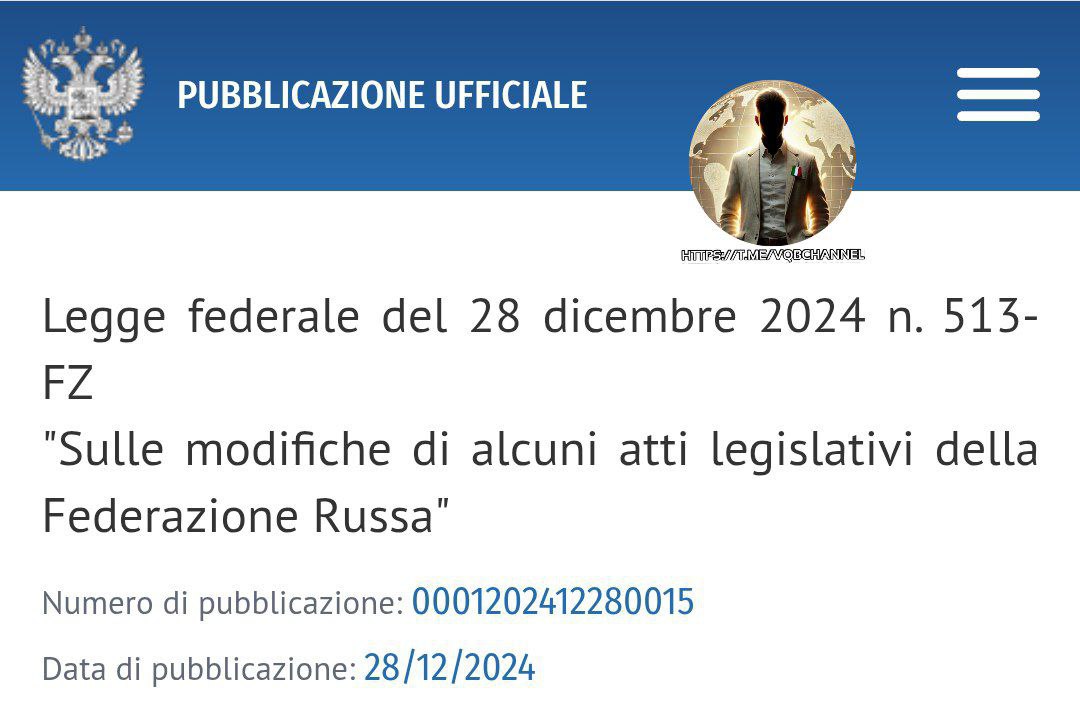 LadyAfro17's tweet photo. 28 dicembre 2024, Russia
I TALEBANI NON SONO PIÙ TERRORISTI PER LA RUSSIA
Il presidente russo #Vladimir_Putin ha firmato una legge sulla possibilità di escludere il movimento #talebano dall'elenco delle organizzazioni terroristiche vietate in #Russia, riferisce il portale ufficiale di informazioni legali. Attualmente l'organizzazione è vietata nella Federazione Russa.
#28dicembre #Russia
#Talebani #Afganistan #EurasiaNews
https://t.co/IqRrNTBfn6