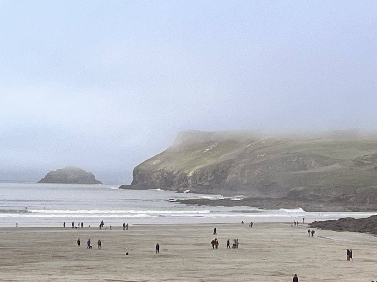#foggy and still, but still somehow magical #polzeath #cornwall