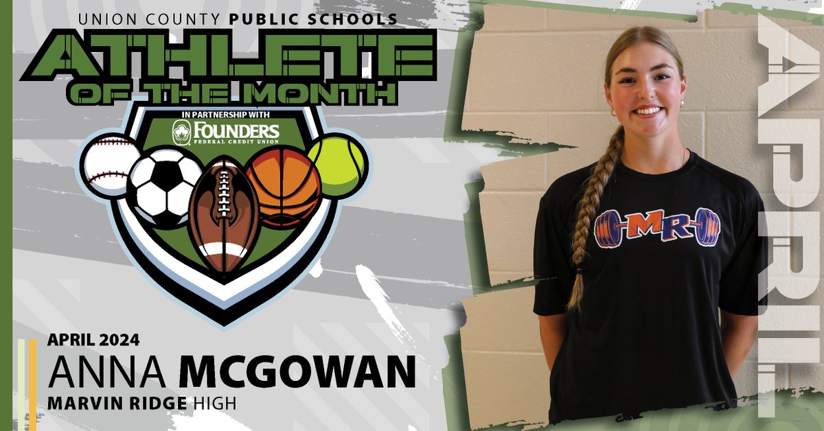 No. 4 #UCPS X moment of 2024: Anna McGowan from <a href="/MarvinRidgeHSNC/">Marvin Ridge HS</a> was named the <a href="/FoundersFCU/">Founders FCU</a> High School Student-Athlete of the Month! x.com/UCPSNC/status/… <a href="/AGHoulihan/">Andrew G. Houlihan</a>