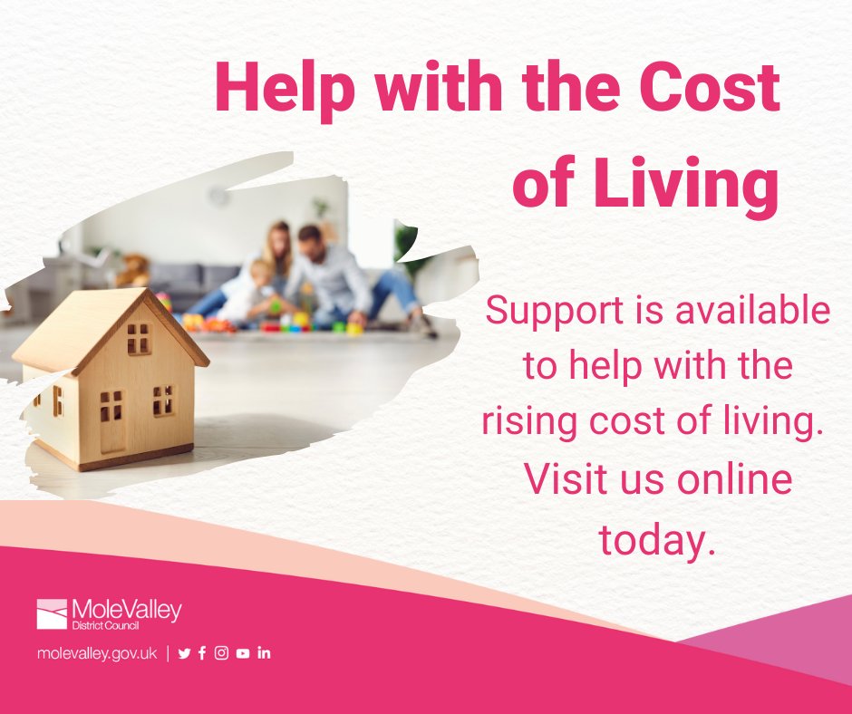 We have a range of information to help with the cost of living on our Winter Hub page. From help with food costs, to locations of Warm Welcome Venues in Mole Valley, learn more via our hub here 👉 bit.ly/WinterInfoHub.