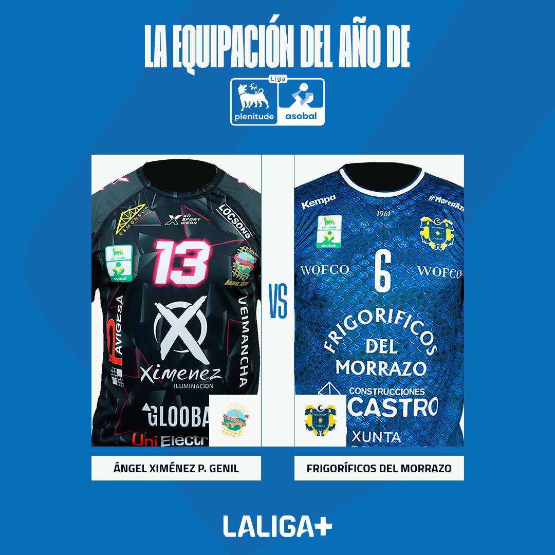 LALIGA+ (@laligaplus) on Twitter photo La 𝑪𝒂𝒎𝒊𝒔𝒆𝒕𝒂 𝒅𝒆 𝒍𝒂 𝒕𝒆𝒎𝒑𝒐𝒓𝒂𝒅𝒂 de <a href="/ASOBAL/">Liga Plenitude</a> 🎽
Segunda semifinal ya en marcha 🔥
RT 🔄 <a href="/AngelXimenezBM/">BM Ángel Ximénez Puente Genil</a>
MG❤️ <a href="/balonmancangas/">Balonmán Cangas</a>
⬇️ ¿Cúal es tu favorita? ⬇️ La 𝑪𝒂𝒎𝒊𝒔𝒆𝒕𝒂 𝒅𝒆 𝒍𝒂 𝒕𝒆𝒎𝒑𝒐𝒓𝒂𝒅𝒂 de <a href="/ASOBAL/">Liga Plenitude</a> 🎽
Segunda semifinal ya en marcha 🔥
RT 🔄 <a href="/AngelXimenezBM/">BM Ángel Ximénez Puente Genil</a>
MG❤️ <a href="/balonmancangas/">Balonmán Cangas</a>
⬇️ ¿Cúal es tu favorita? ⬇️