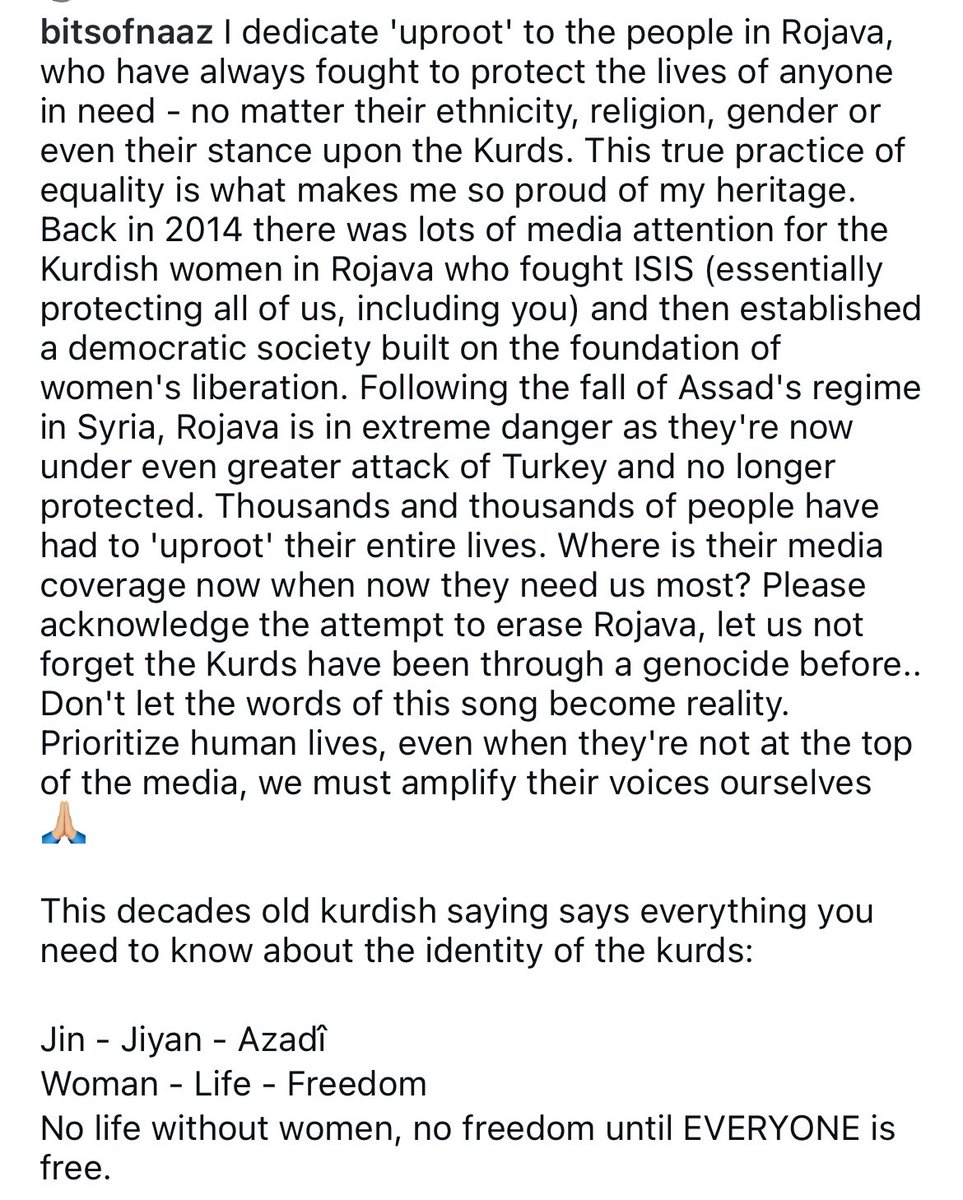 Thank you, <a href="/BitsOfNaaz/">naaz</a>, for turning the heartbeat of Rojava into song. Jin, Jiyan, Azadî—your voice carries their fight, their freedom, their fire. #Rojava🔥🔥