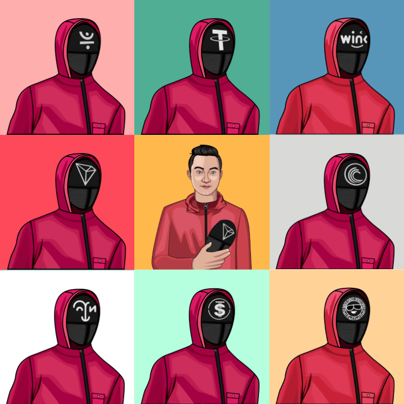 Choose your #SquidGame staff member on $TRX 🦑