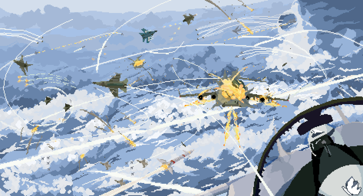 amanetate10945's tweet image. Here is another version with another filter. I cannot decide which one is better.

#pixel #pixelart #ドット絵 #ProjectWingman