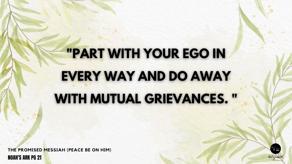 Part with your ego in every way. Via <a href="/LajnaUK/">Lajna Ima'illah UK</a>