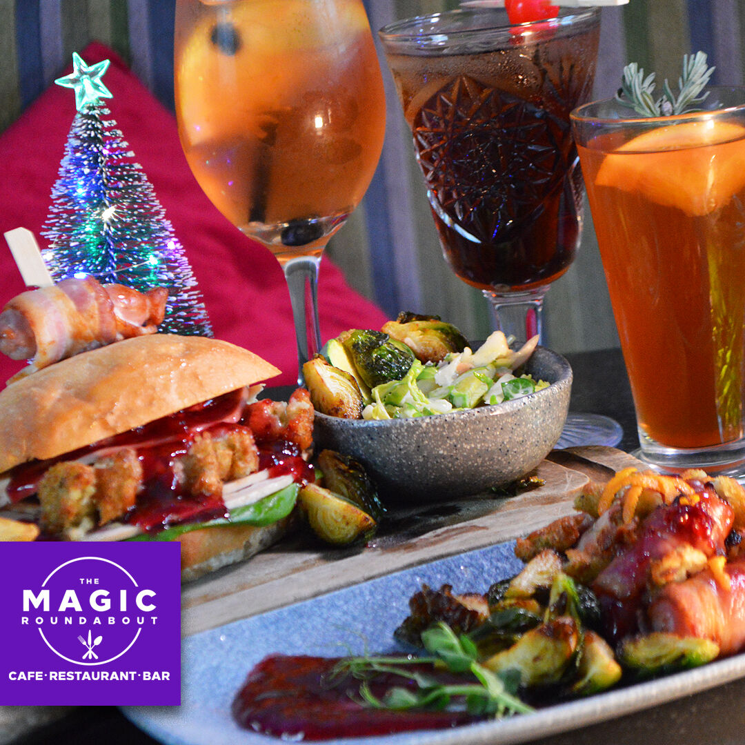 MagicBowness's tweet photo. Still craving festive food? Of course you are! Our Christmas menu is here till New Year! Enjoy our Christmas dinner sandwich, pigs in blankets, and four delicious Christmas cocktails - the perfect seasonal treat!

#ChristmasDinner #FestiveFood #SeasonalTreats #ChristmasCocktails https://t.co/tytdZM7K5z