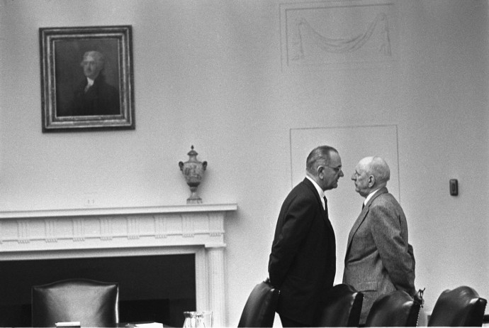 PresArchive's tweet photo. The Johnson Treatment https://t.co/SskSmRIPoX