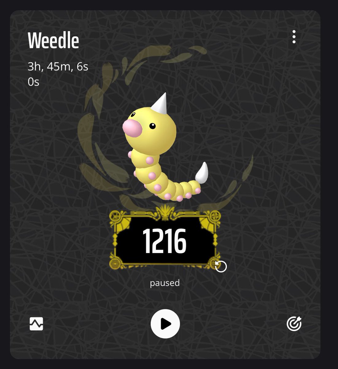 aIphaschiggy's tweet photo. Shiny ✨Weedle✨after 1216Enc Phase 2 for  Shiny Pinsir 
#NationalPark #BugCatchEvent @laniha95 #BesterGildenAnführer https://t.co/KUzgvTqGnA