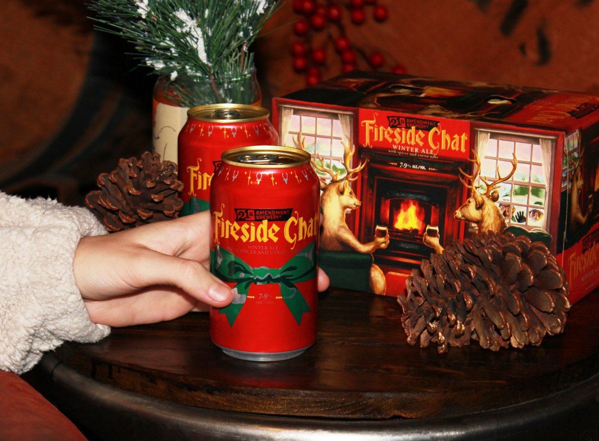 Last call for cozy nights! We're saying farewell to Fireside Chat Winter Ale (7.9% ABV) – until next year, of course! Stock up now and keep the winter vibes alive.

Grab a pack (or three) at either location, or check your favorite local stores while supplies last!