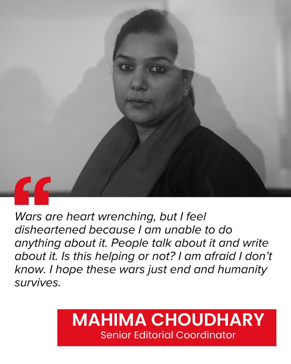 Outlookindia's tweet image. Last year, Outlook magazine dedicated its anniversary issue to Palestine and we want to mark the end of this year and the beginning of the next, with a reflection on wars and why we live in a state of perpetual war.

“War is never elsewhere,” we wrote in the issue.

A poem was…