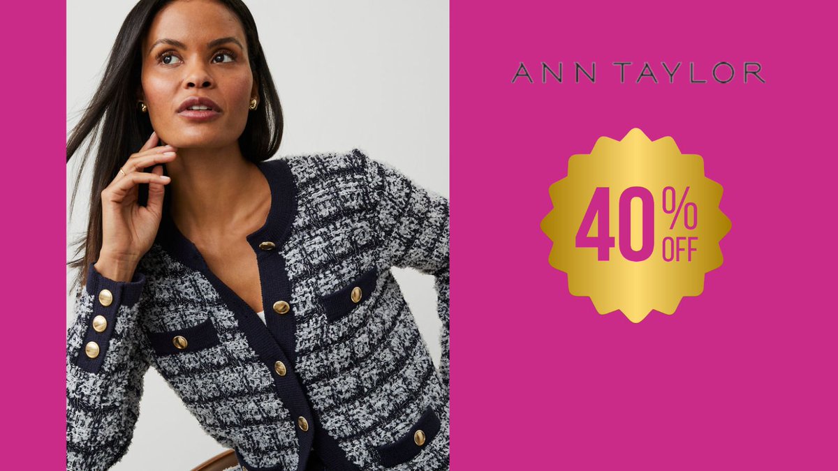 SHOPTCV's tweet image. ✨👗 New Year, Fresh Start! Visit @AnnTaylor @SHOPTCV for up to 40% OFF, including new arrivals. Refresh your wardrobe with chic styles, cashmere, and classy footwear. Sale ends 1/1! 🛍️ 💁‍♀️💜

#AnnTaylor #NewYearStyle #TownAndCountryVillage

townandcountryvillage.com