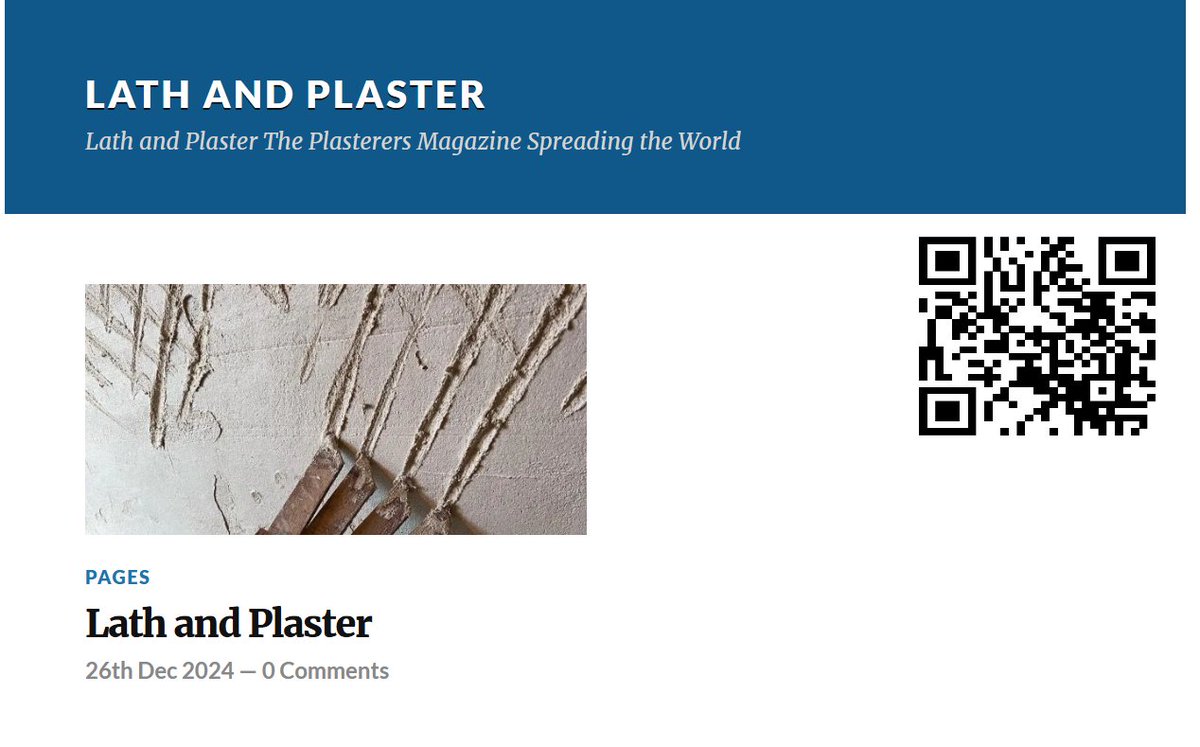 Lath and Plaster  this is a brand new monthly magazine for the Plastering industry , pay us a visit and share us to your friends follow us  Lath and Plaster – Lath and Plaster The Plasterers Magazine Spreading the World
