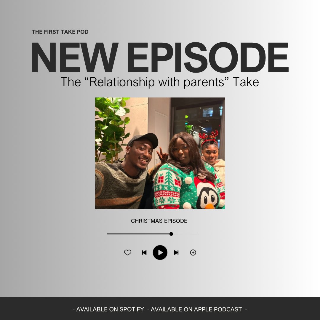 TheFirstTakePod's tweet photo. This week, we discussed the “Relationship with parents”take — the laughs, the lessons, and everything in between. Click the link below to listen .

https://t.co/4pLDzpbm7z https://t.co/3KA962jHn3